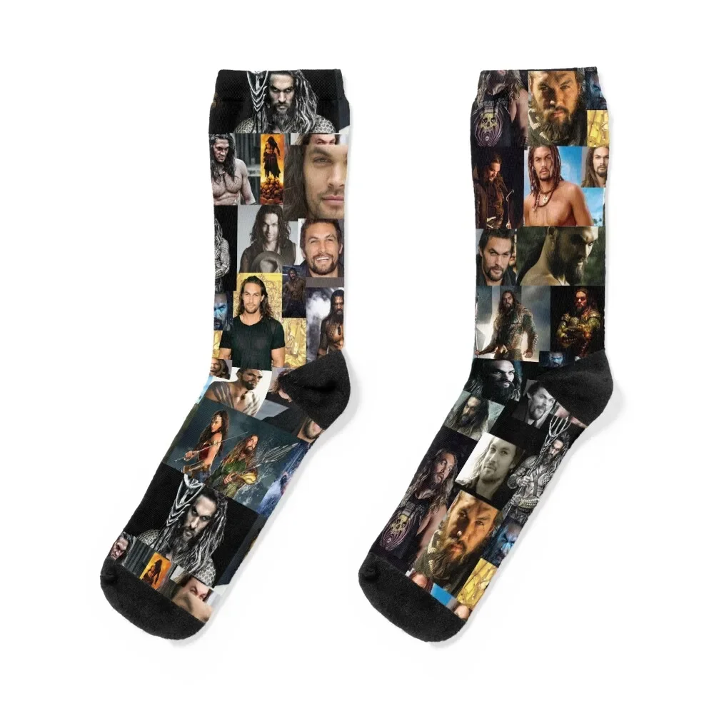 

Jason Momoa Abstract Collage Socks crazy designer cool japanese fashion Socks For Men Women's