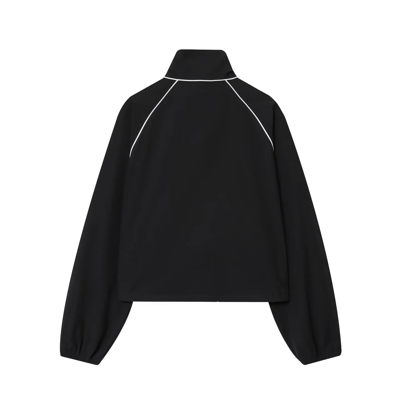 المألوف فضفاض الوقوف طوق منتفخ سترة ملابس خارجية المرأة الخريف نمط جديد النمط الأوروبي والأمريكي سستة معطف