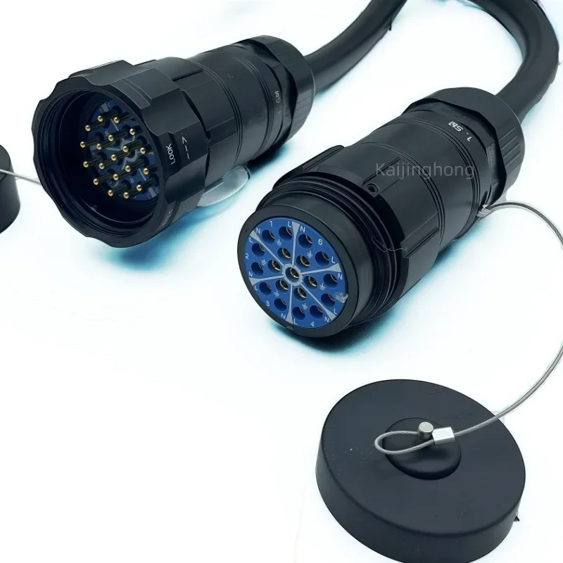 Socapex 19-Core Aviation Plug Cable Stage Lighting Power Extension Connection Cable 19*2.5 Square Meters Audio & Video