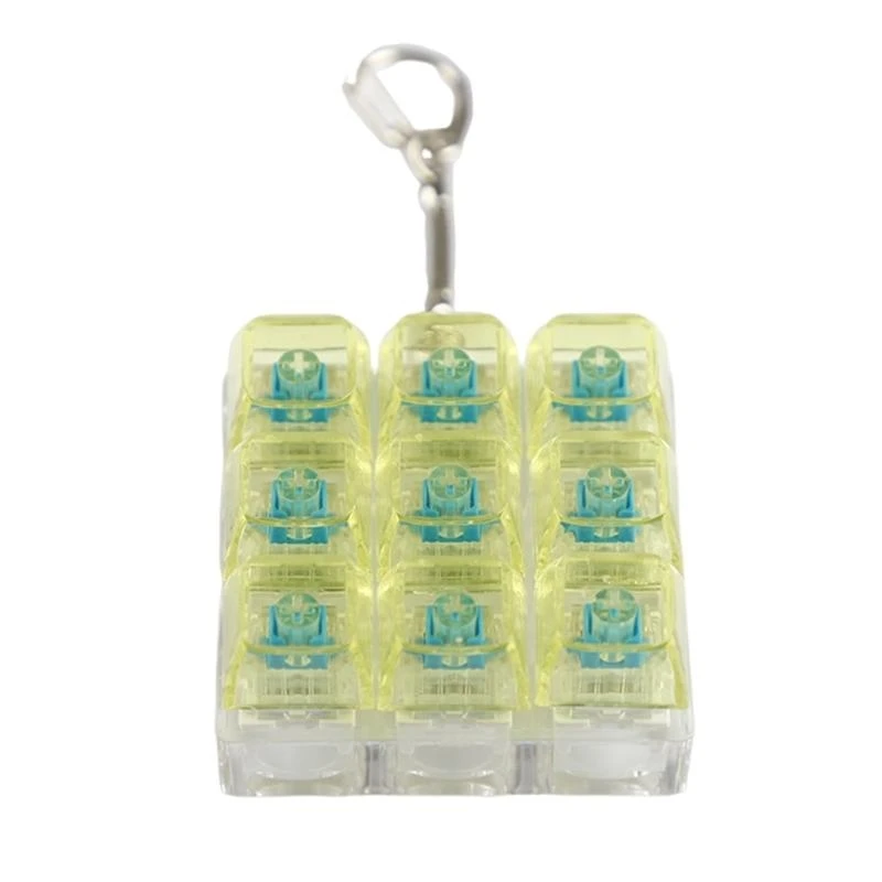 Mechanical Keyboard Switches Tester Desk Toy Keyring Mimicking Blue Switches