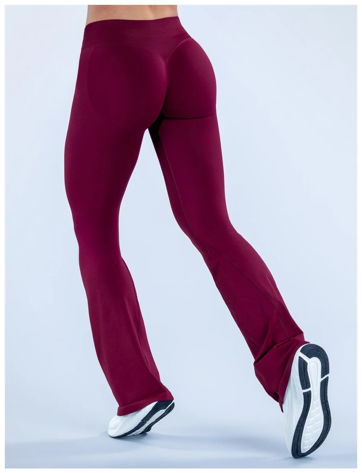 Denyf Impact Flares Scrunch Booty Damen Gym Leggings Nahtlose Fitness Workout Yoga Hosen Squat-Proof Modische Schlaghosen – Detail 9