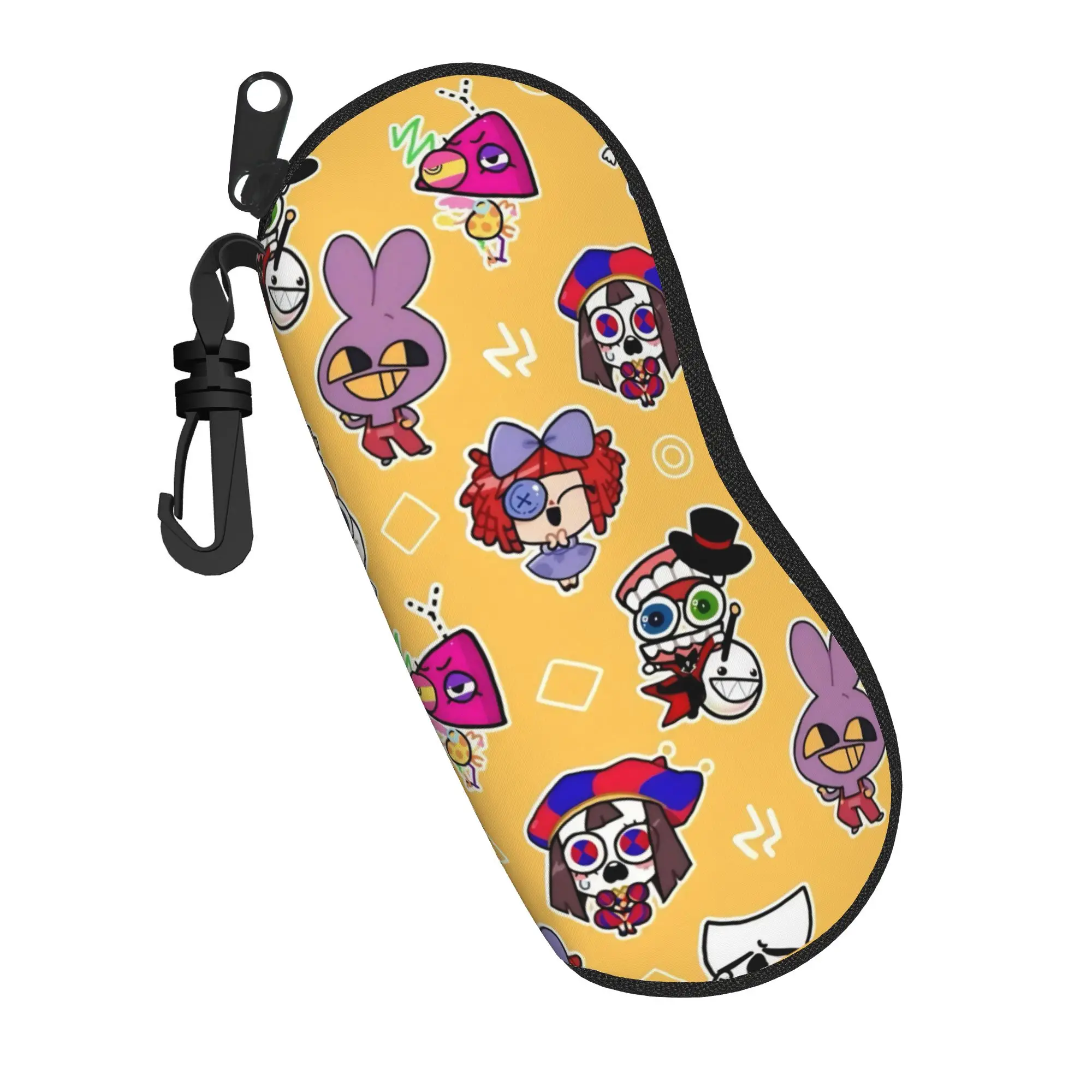 Pomnis Jaxs Ragathas Glasses Case Unisex Accessories A-Amazings D-Digitals C-Circus  Glasses Storage Box Print Eye Contacts Case