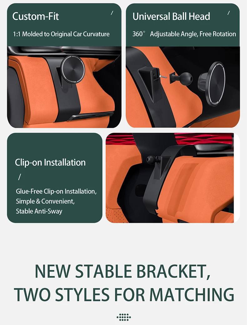 Magnetischer Telefonhalter für ZEEKR 7X 2026-2024, Armaturenbrett auf der Fahrerseite, Clip-Montage, Telefonhalterung, Auto-Innenzubehör – Detail 3