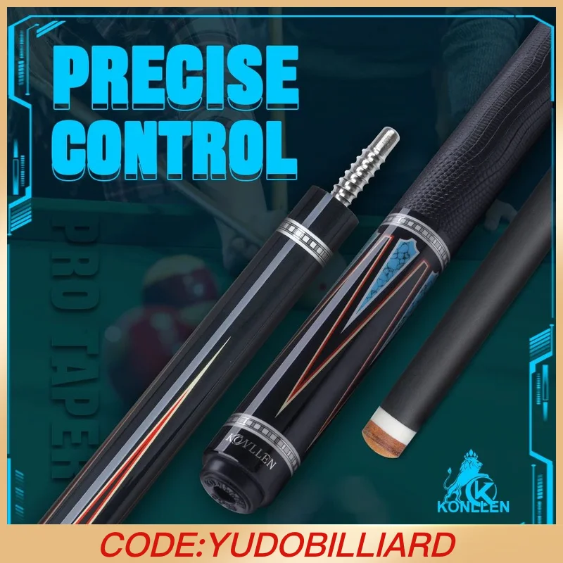 

KONLLEN AK-08F Carbon Fiber Billiard Cue with 12.5mm Tip Professional pool cues