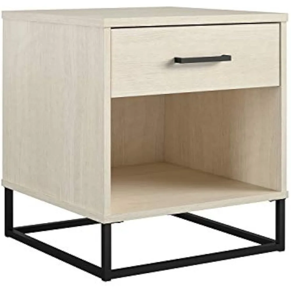 

Ivory Oak Bedroom Bedside Table Nightstand Home Furniture