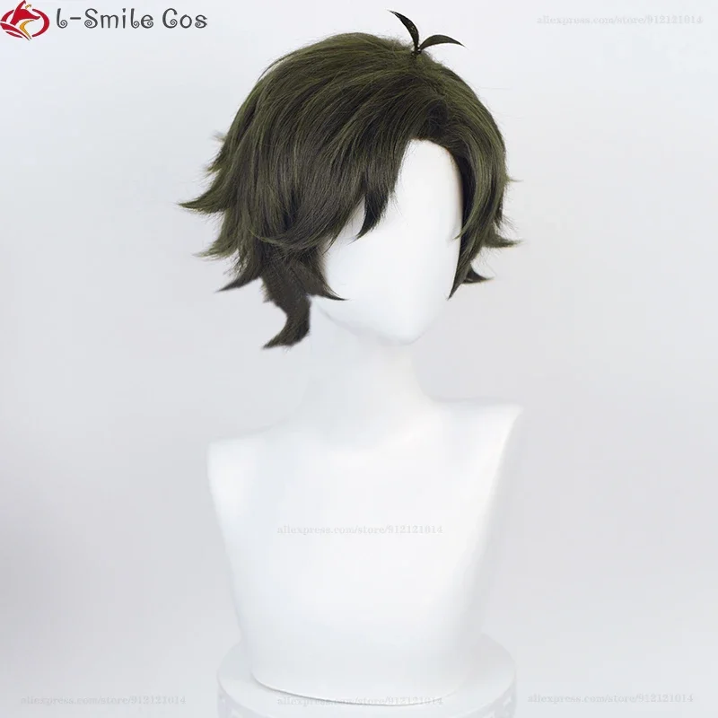 Anime cos Damian Desmond Cosplay Wig Short 30cm Green Party Wigs Anya Forger's Classmate Second Son of Donovan Boy Wigs