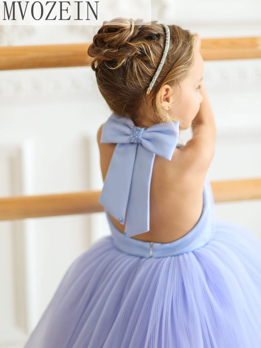 Vestido de niña con cuello Halter, vestido de niña de flores, vestido de bebé rosa, vestido de fiesta de boda, Envío Gratis