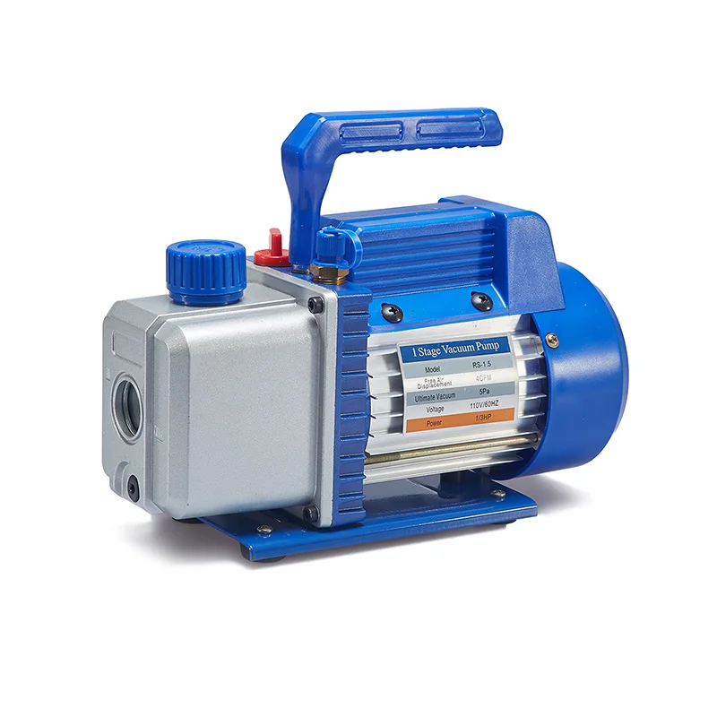 

China RS-1.5 4cfm 1/3HP One Stage Rotary Vane Oil Vacuum Pump HAVC Pumps Product Category