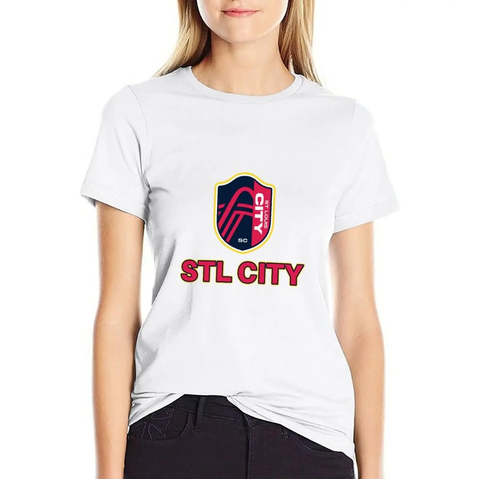 STL CITY SC T-shirt shirts graphic tees female Women clothes