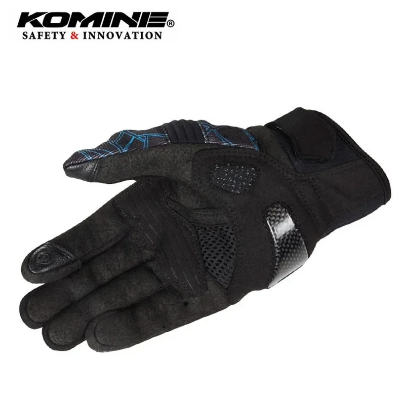 Guanti da ciclismo Komine per moto fuoristrada da corsa, guscio rigido traspirante, anticaduta, touch screen, GK-220