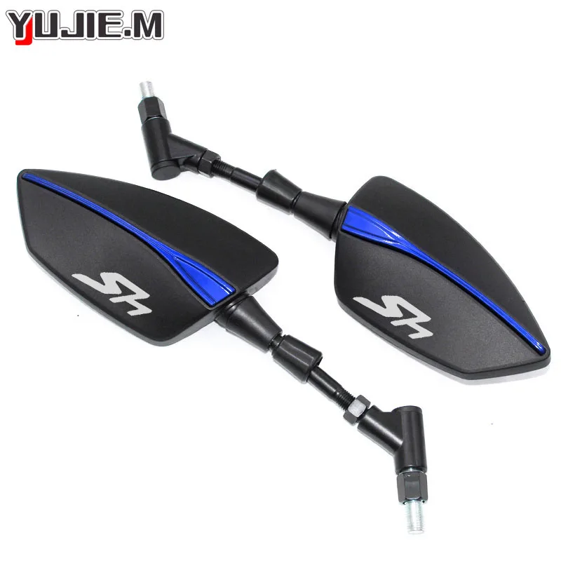 For Honda  SH125 SH125i SH300 SH300i SH 125 150i SH 300 300i Motorcycle Adjustabale Side Rearview Mirrors Universal Rearview view 6