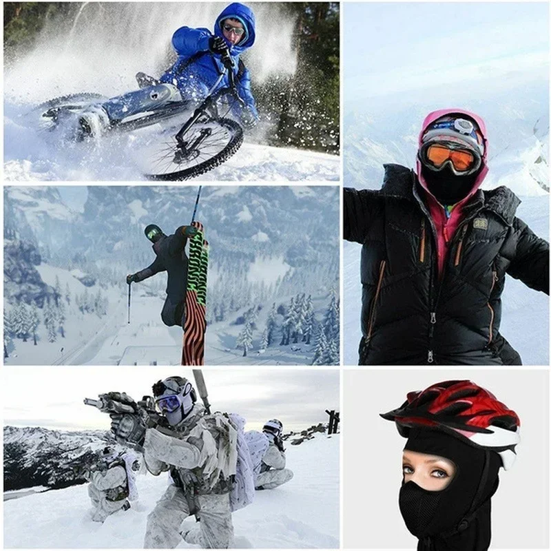 Motorcycle Full Face Mask Balaclava for Men Women Sports Breathable Dustproof Windproof Helmet Hood Moto Riding Neck Accessories