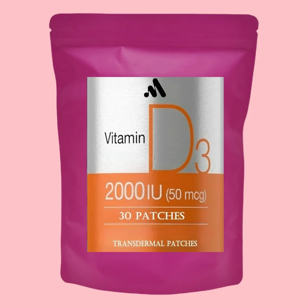 

30 Patches Vitamin D3 2000IU Transdermal Patchesfor Supporting Cardiovascular Health, Strong Bones & Muscle Function