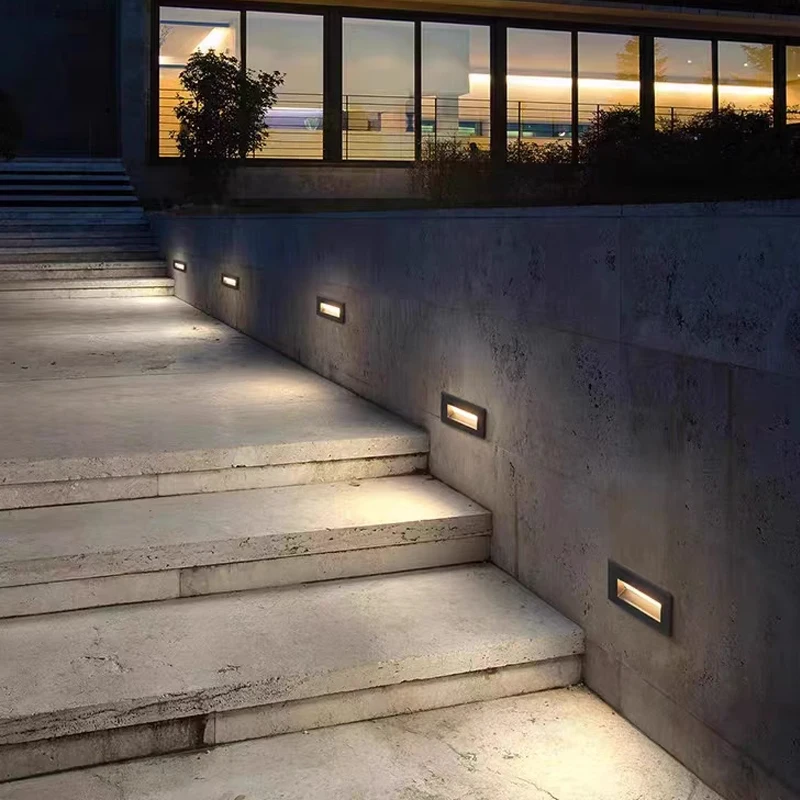 Foot light, wall corner light, LED outdoor waterproof embedded step light, table step light, hotel staircase night light, wall