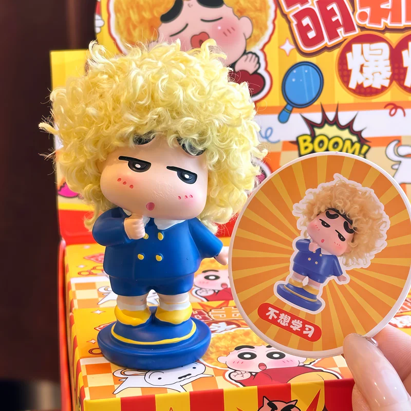 New Crayon Shin-Chan Afro Series Cartoon Anime Figure Model Doll