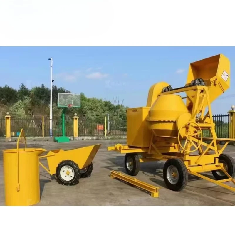 Movable Cement Mortar Concrete Mixer Small Feed Mixer Vertical Drum Portable Concrete Mixing Machine Factory Direct Price