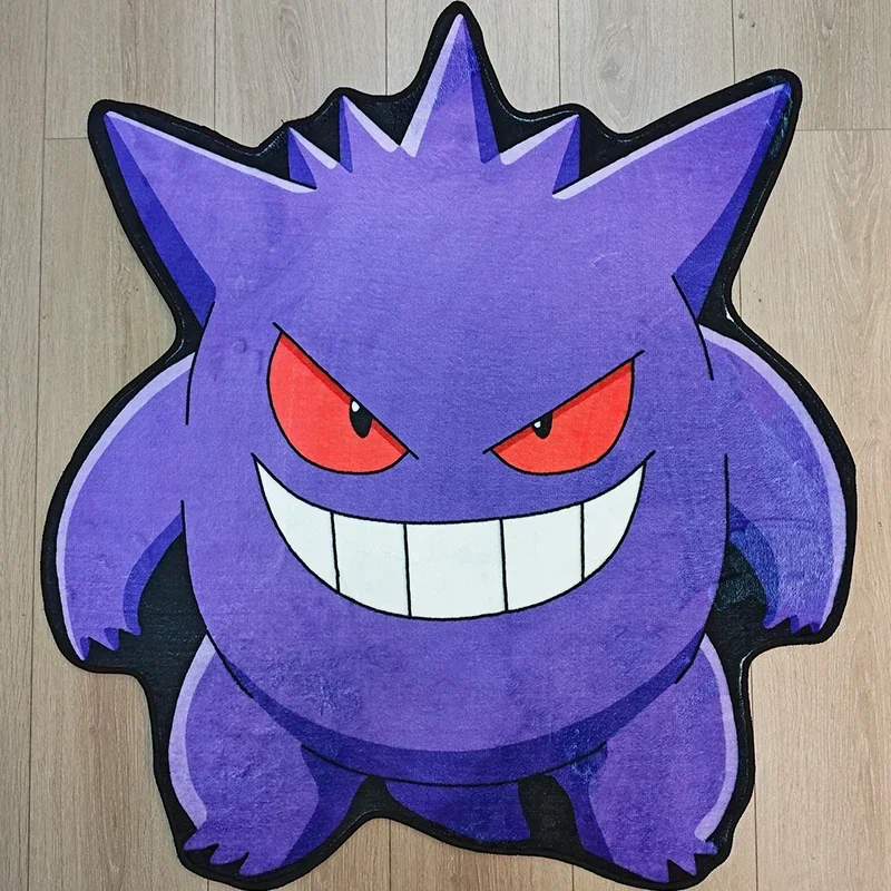 Anime Pokemon Prankster Gengar Carpets Funand Funny Bedroom Decoration Easy Clean Rugs Animation Peripheral Collection Gift Mats