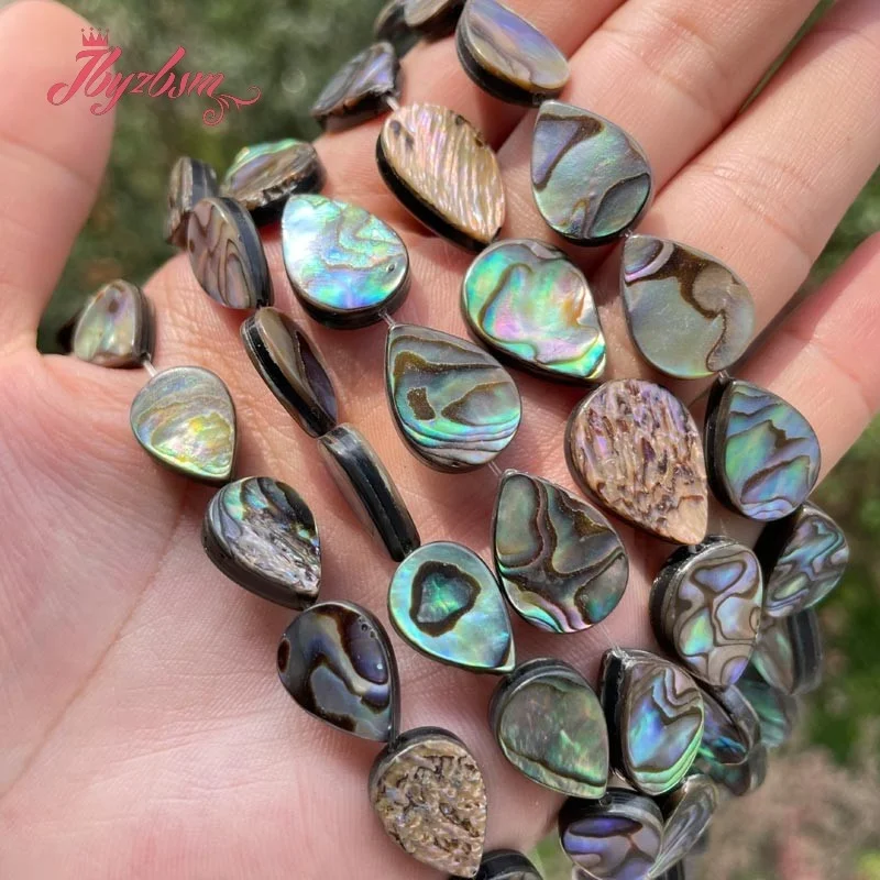 

Drop Abalone Shell Spacer Beads Natural Stone for DIY Accessories Charms Necklace Bracelet Pendant Earrng Jewelry Making 15"