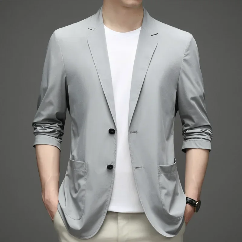 

Summer Sun Protection Suit Men's 2025 New Ice Silk Lightweight Spring and Autumn Small Suit Large Size Single Western Coat