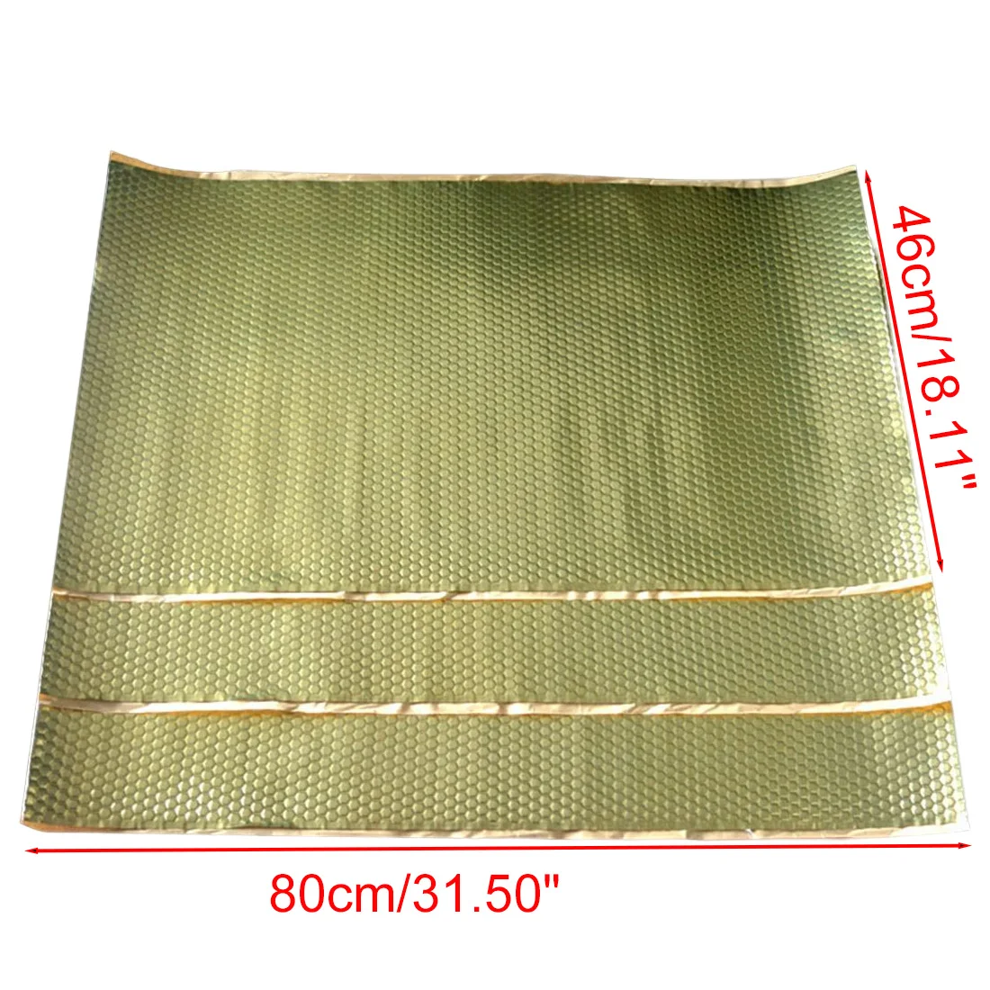46x80cm Butyl Rubber Car Sound Deadener Mat Noise Heat Deadening Soundproof Dampening Shock Absorber Mat For Car Hood Door Trunk