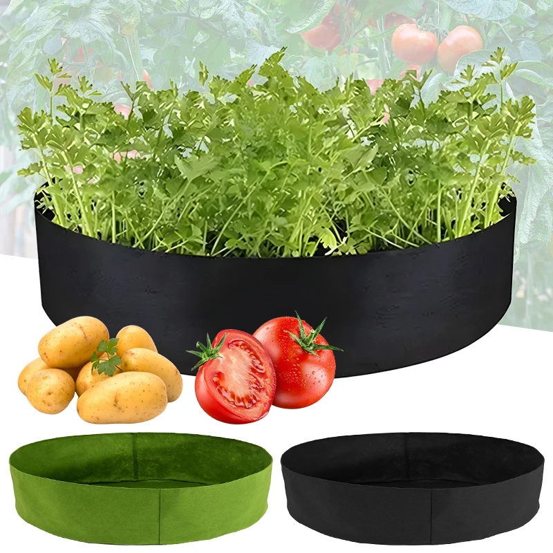 Felt Planting Grow Bags Garden Raised Bed Cultivation Bag Outdoor Yard Balcony Vegetable Planter Planting Container Accessories