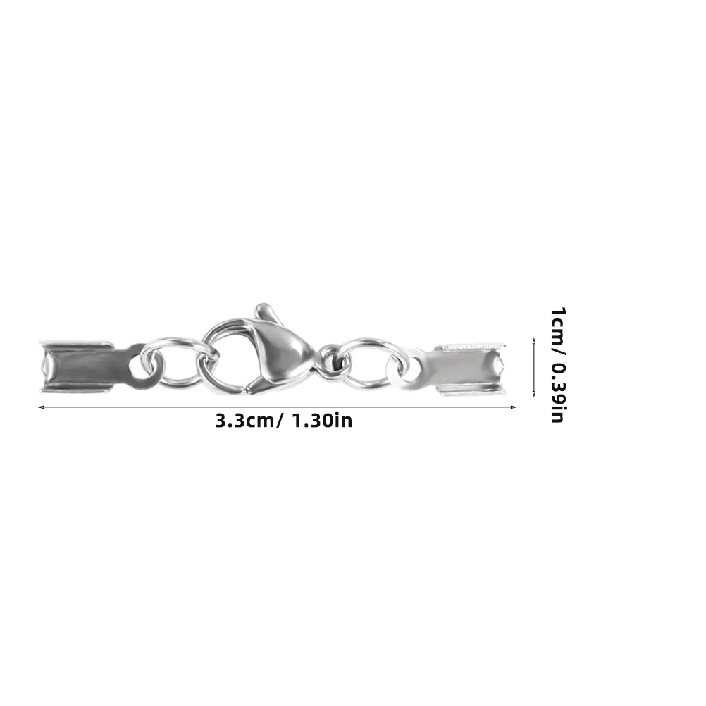

20Pcs Stainless Steel Lobster Clasps Jewelry Connectors Easy Use for DIY Bracelet Necklace Accessories Jewelry Connectors