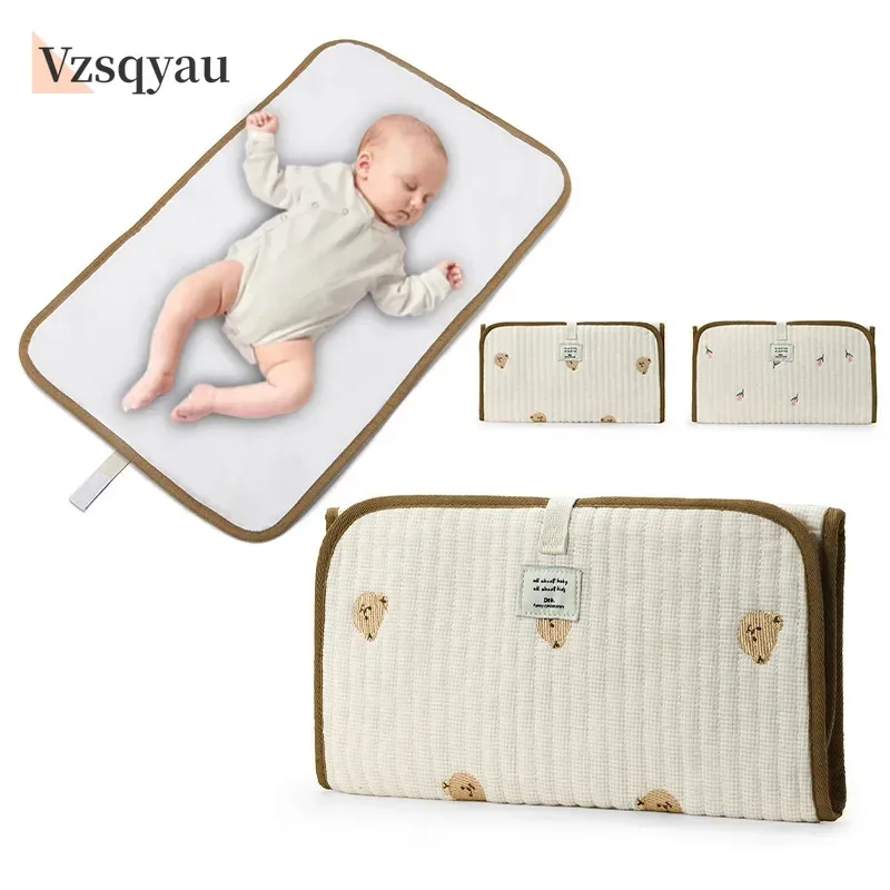 

Foldable Baby Diaper Changing Pad Waterproof Newborn Diaper Pad Portable Toddler Changing Table Durable Oxford Baby Diaper Sheet