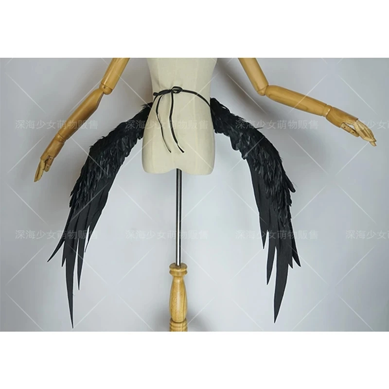 Overlord Albedo – accessoires de Cosplay ailes noires pour femmes adultes, accessoires de déguisement de carnaval d'halloween