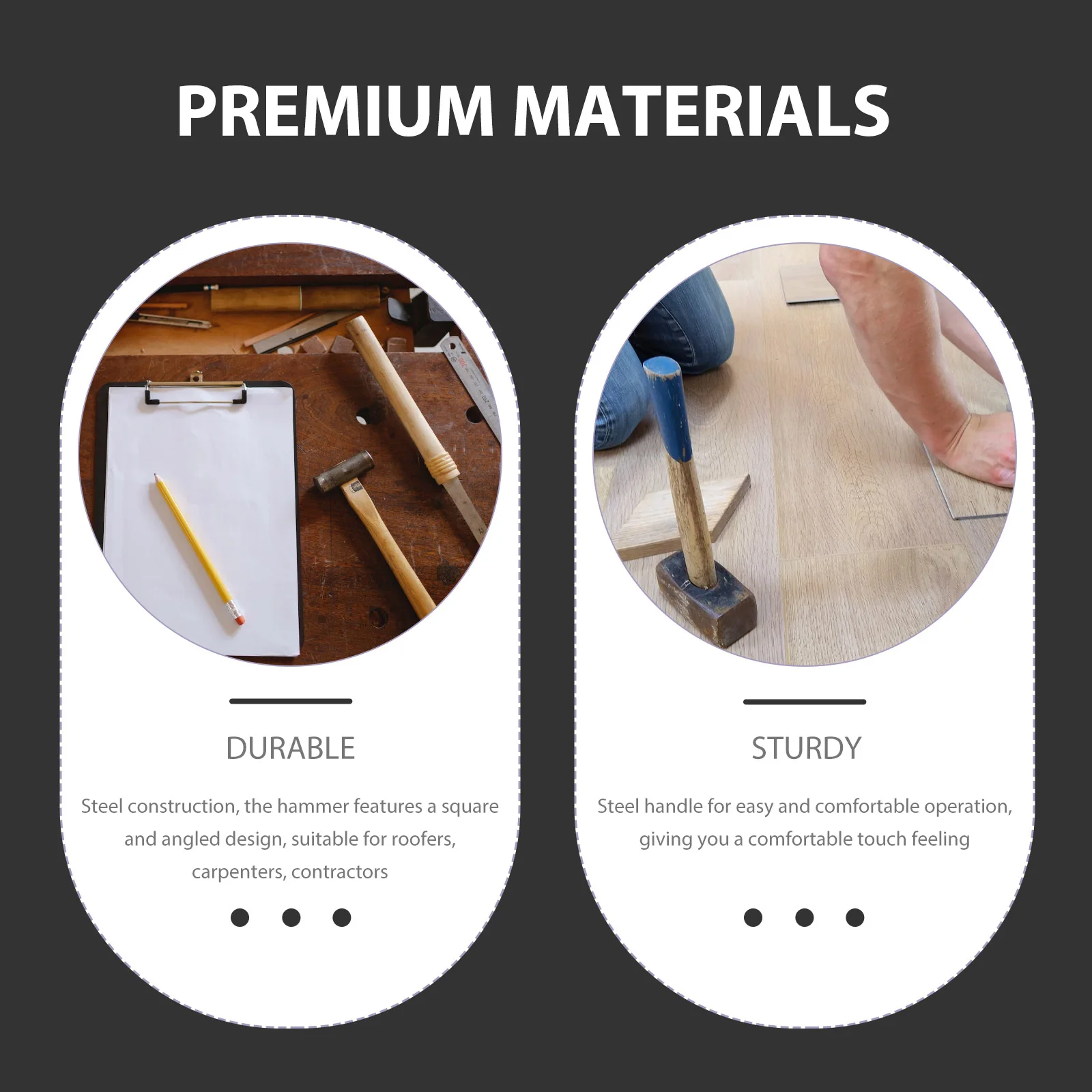 

1 set Multifunction Small Steel Hammer For Carpenters Roofers Contractors Metal Fabrication Repair Tools Machinist Hammer