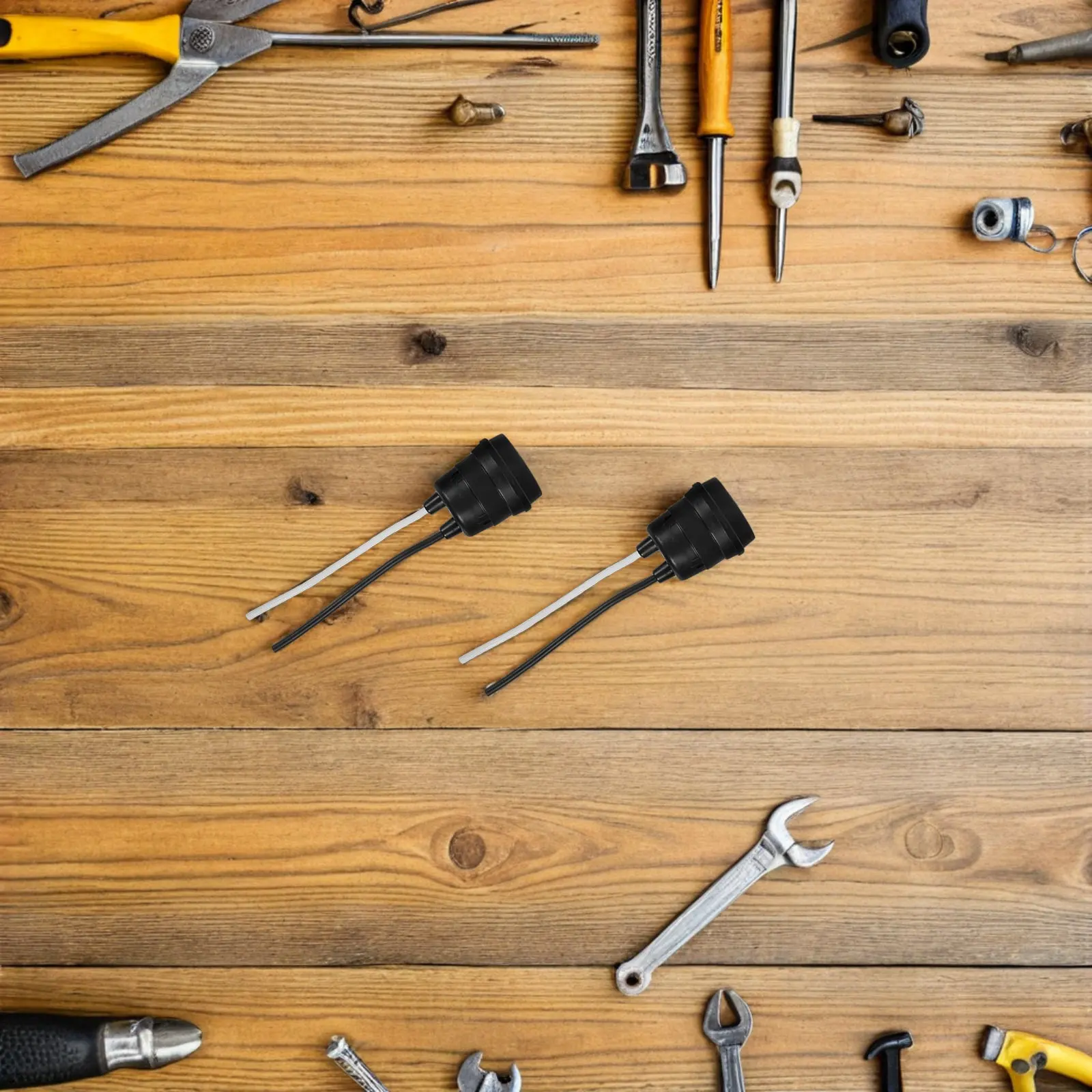 

Набор из 8 водонепроницаемых патронов E27 с гибким шнуром, черные, для наружного и внутреннего использования, для ванной и кухни, адаптер для светильников