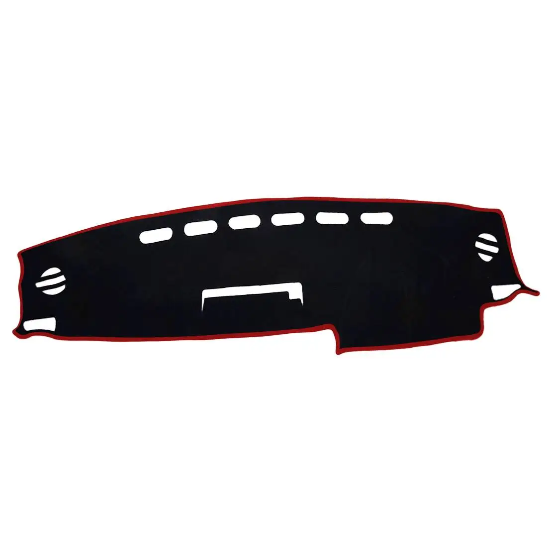 Car Non-Slip Dash Mat Dashmat Dashboard Cover Pad Protector Black with Red Line RHD Fit for Toyota RAV4 RAV 4 SUV 2013-2018