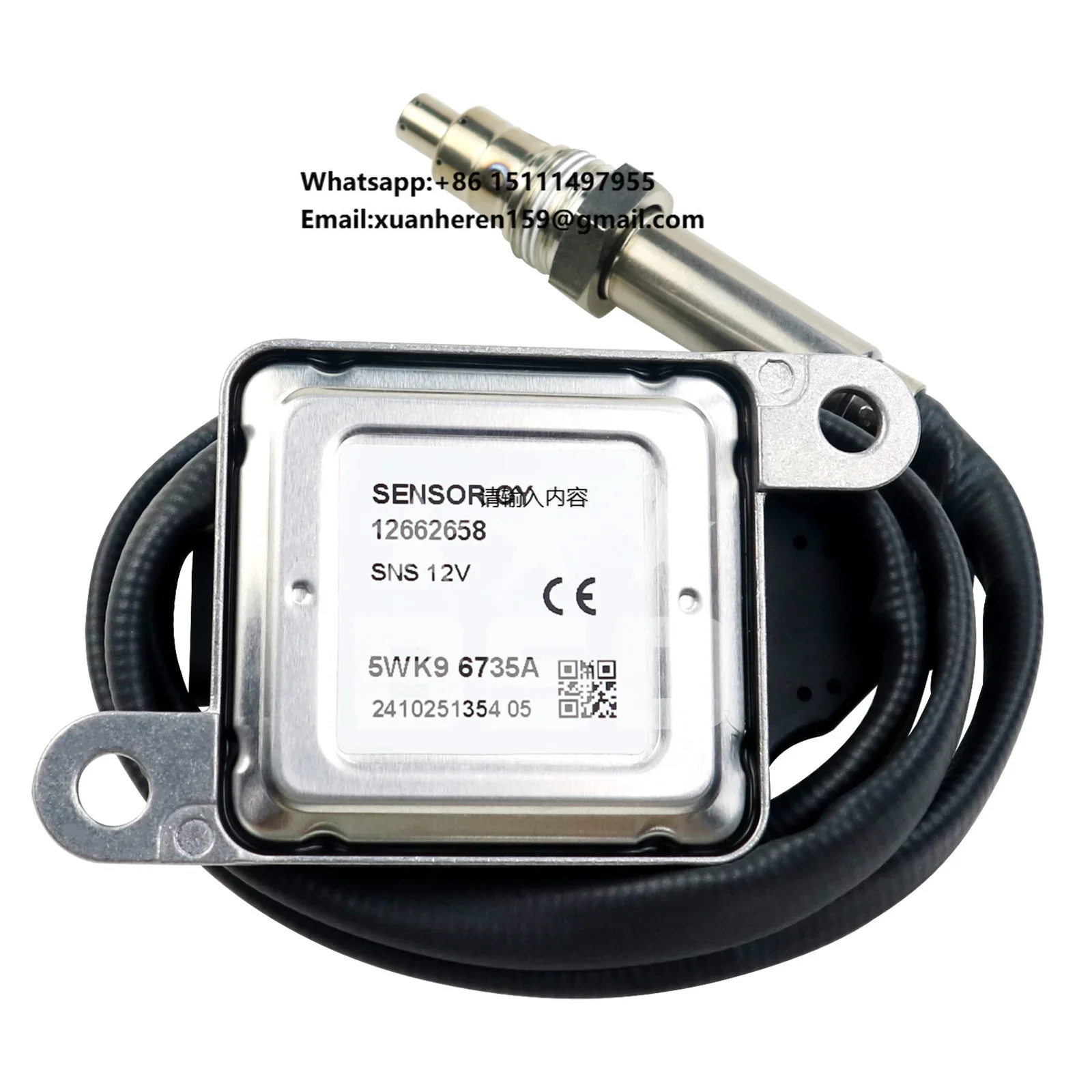 

Датчик оксида азота (NOx) 12В для Chevrolet Cruze, новый, 5WK9 6735A 12662658 5WK96735A