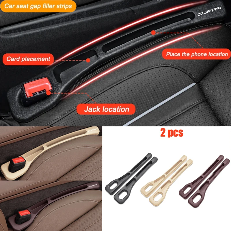 Car Seat Crevice Filling Storage Leak-proof Sealing Strip Interior For Seat Leon Cupra 2023 5F Formentor Ateca Lion Ibiza MK1