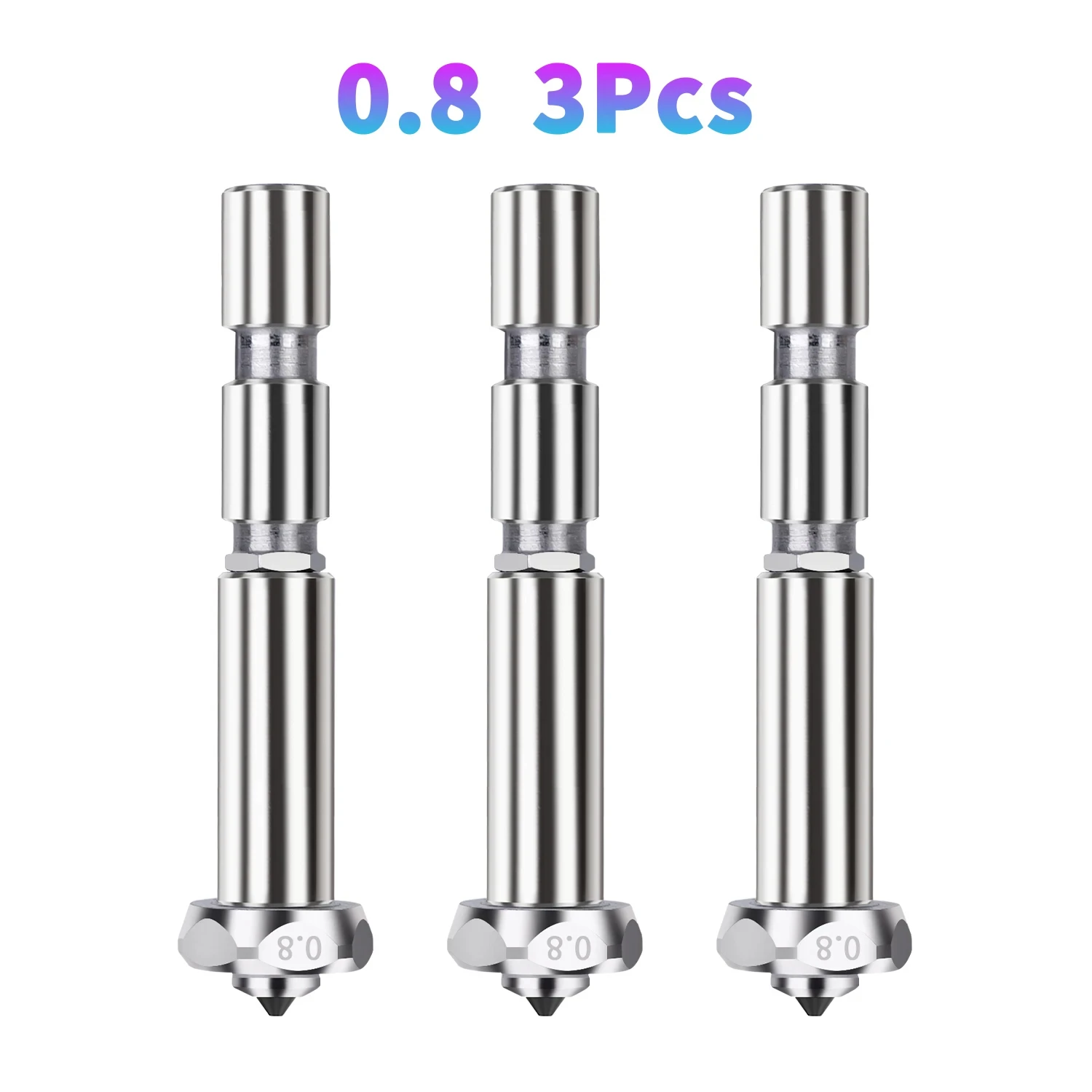 Für Anycubic Kobra 3 Max Hotend 0,4 0,6 0,8mm Combo Schnellwechsel Integrierte Düse aus gehärtetem Stahl