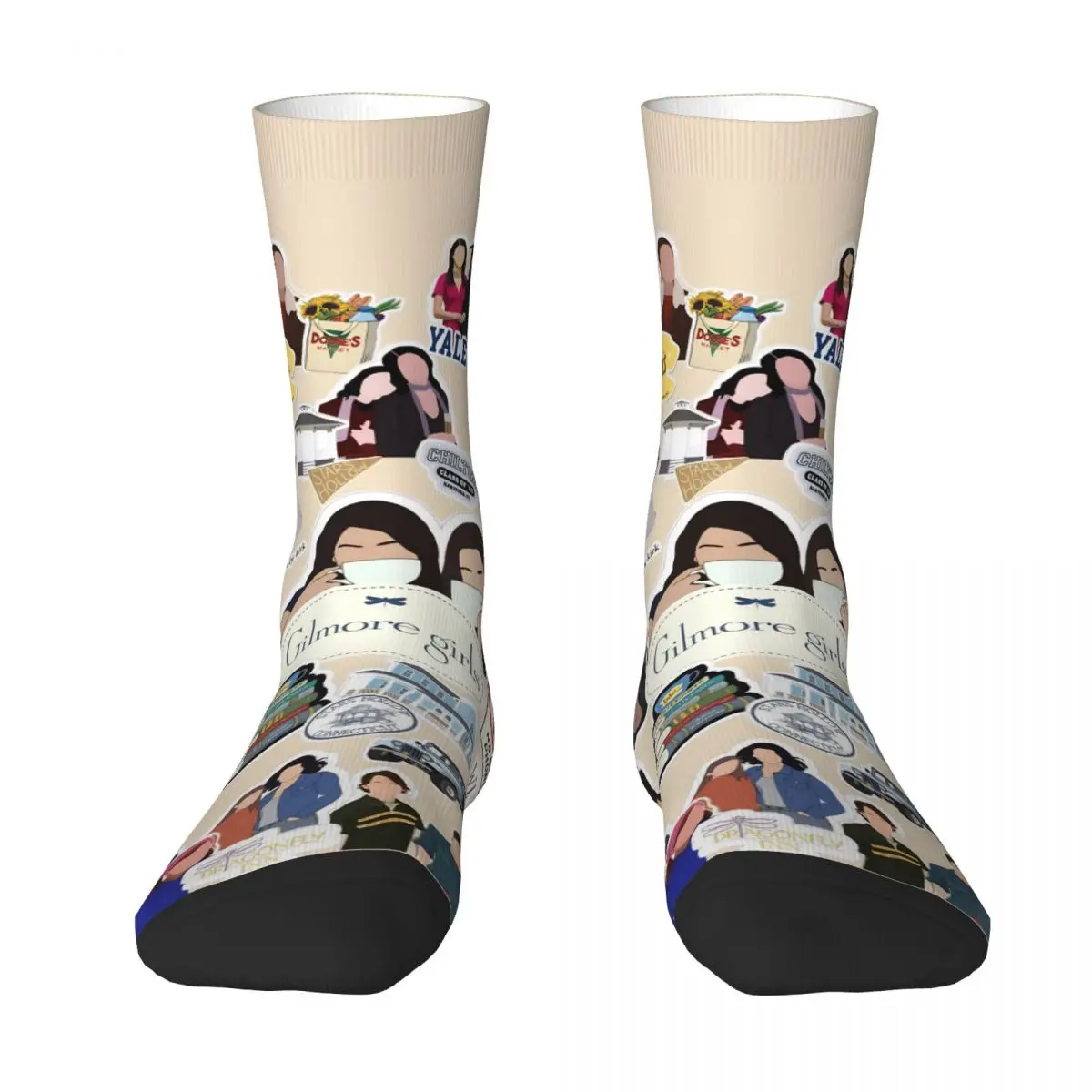 أنا أحب جيلمور الفتيات التلفزيون الأمريكي روري جيلمور الجوارب الربيع جوارب الرجال الجوارب الناعمة الدافئة سكيت عدم الانزلاق الجوارب #2