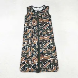 Wholesale Children Toddler Baby Boy Girl Kids Gowns Sleeveless Clothing Romper Infant Camo One-piece Newborn Coverall Bodysuit