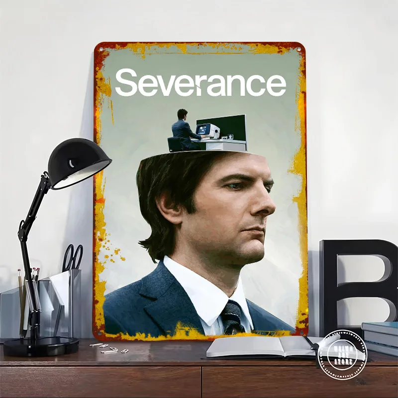 Severance TV Show Tinplate Poster Customized Wall Art Vintage Retro Metal Signs for Luxury Home Decor Items Room Decorations