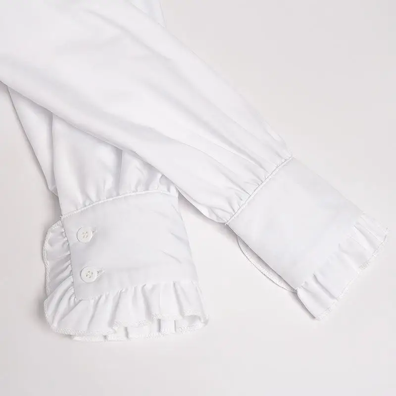 Victorian Era Women's Long Sve irt loween New Sle Folded Gothic Sle Retro Women's Faion Polyester Material