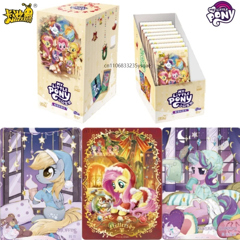 KAYOU véritable mon petit poney carte amitié pour toujours cartes Star Pack magnifique doré princesse cartes carte à collectionner jouets cadeaux