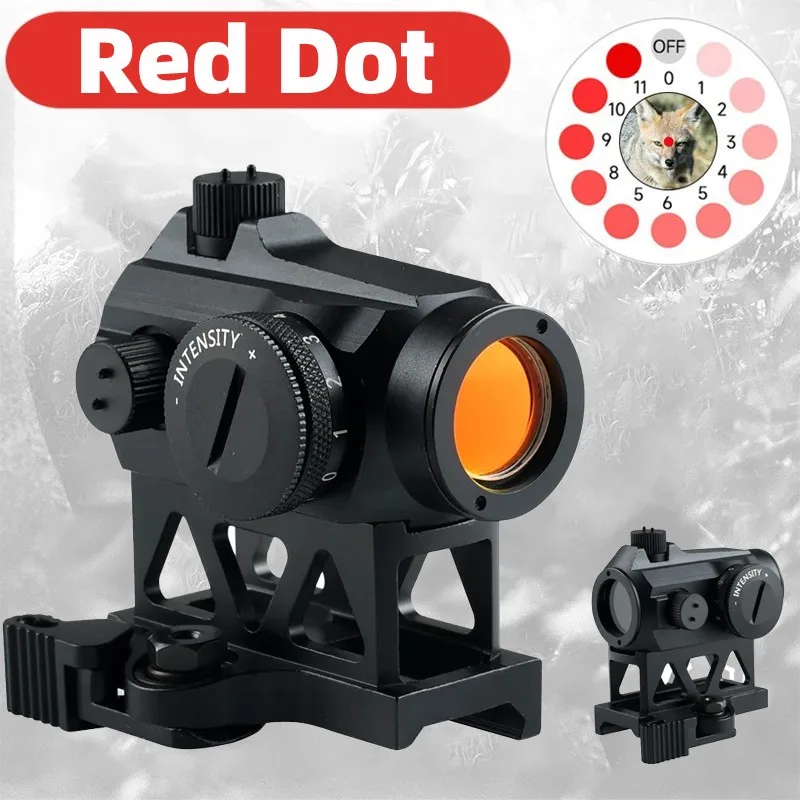 

Hunting Red Dot Sight Optics Reflex Compact Riflescope Outdoors Pistol Airsoft Mini Scope 2 MOA with 20mm Tactical Accessories