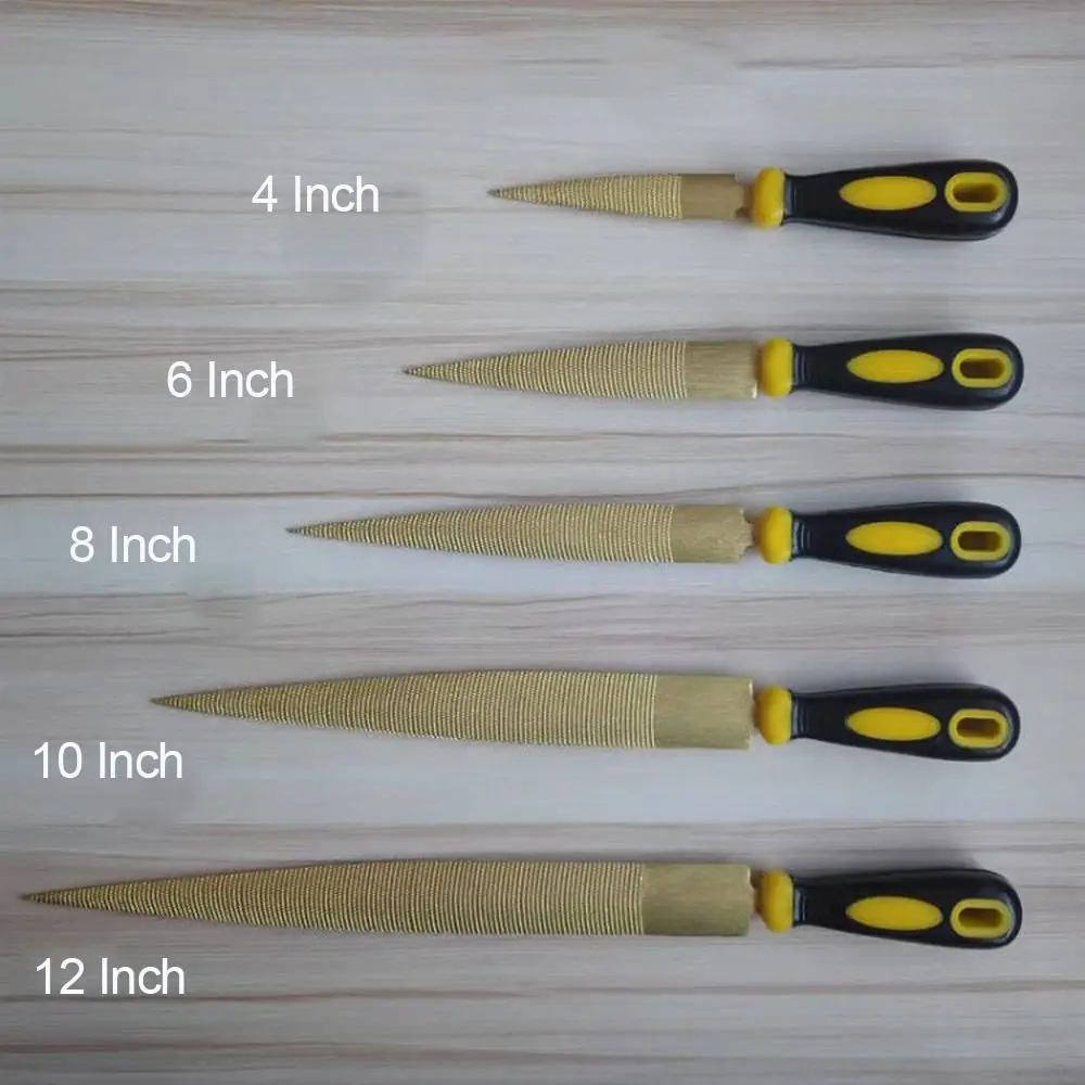 4/6/8/10/12Inch Woodworking File Semicircle Double-sided Fine Teeth Hand File Polishing Grinding Tool Sharpening DIY Wood Carvin