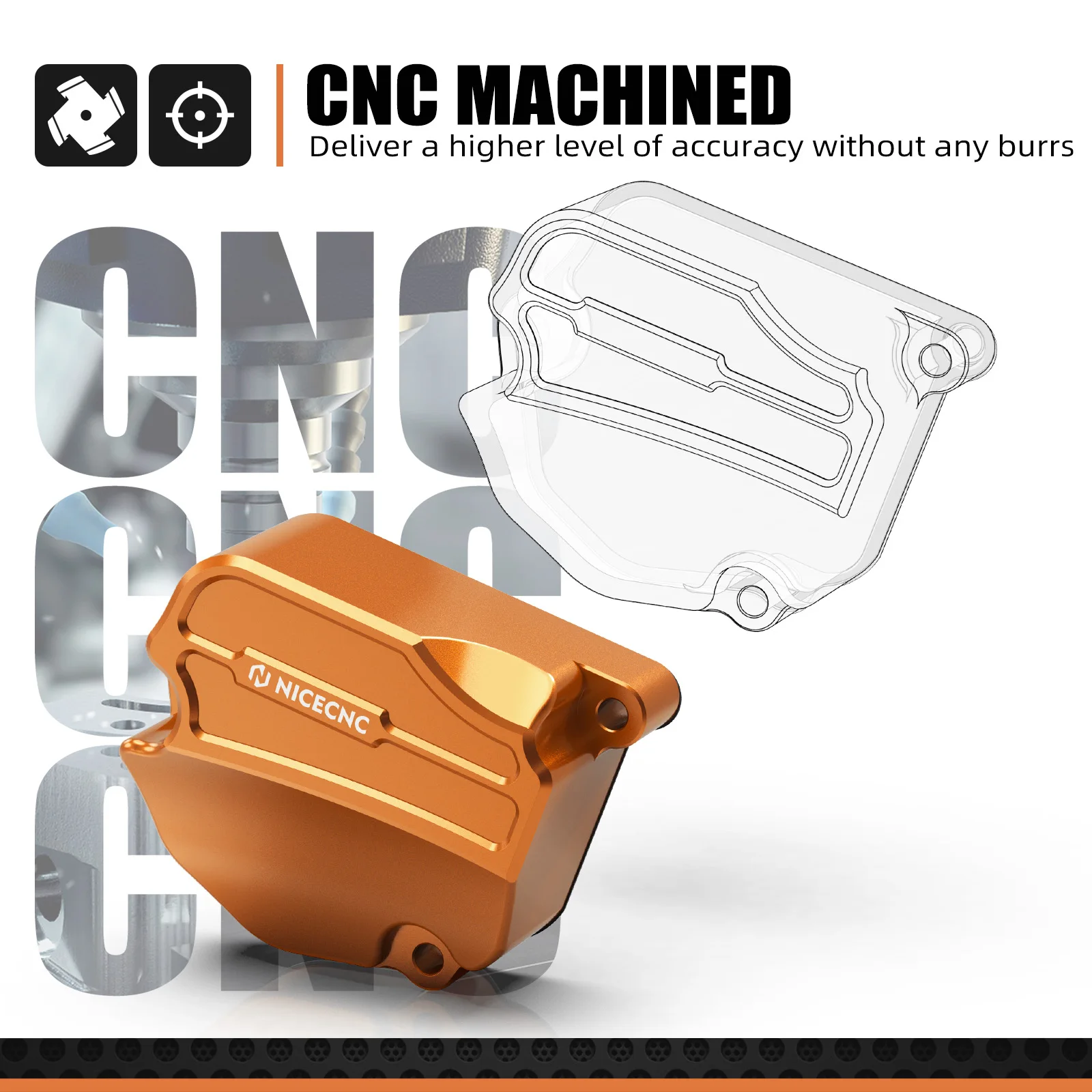 Para KTM EXC 300 250 XCW 2024 2025 cubierta Powervalve de gran tamaño de rendimiento SX 250 300 XC 2023-2025 Husqvarna GasGas TBI Enduro