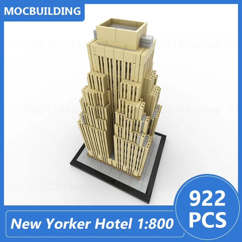 Hong Kong Two International Finance Centre & New Yorker Wyndham Hotel 1:800 modello in scala Moc Building Blocks mattoni di architettura