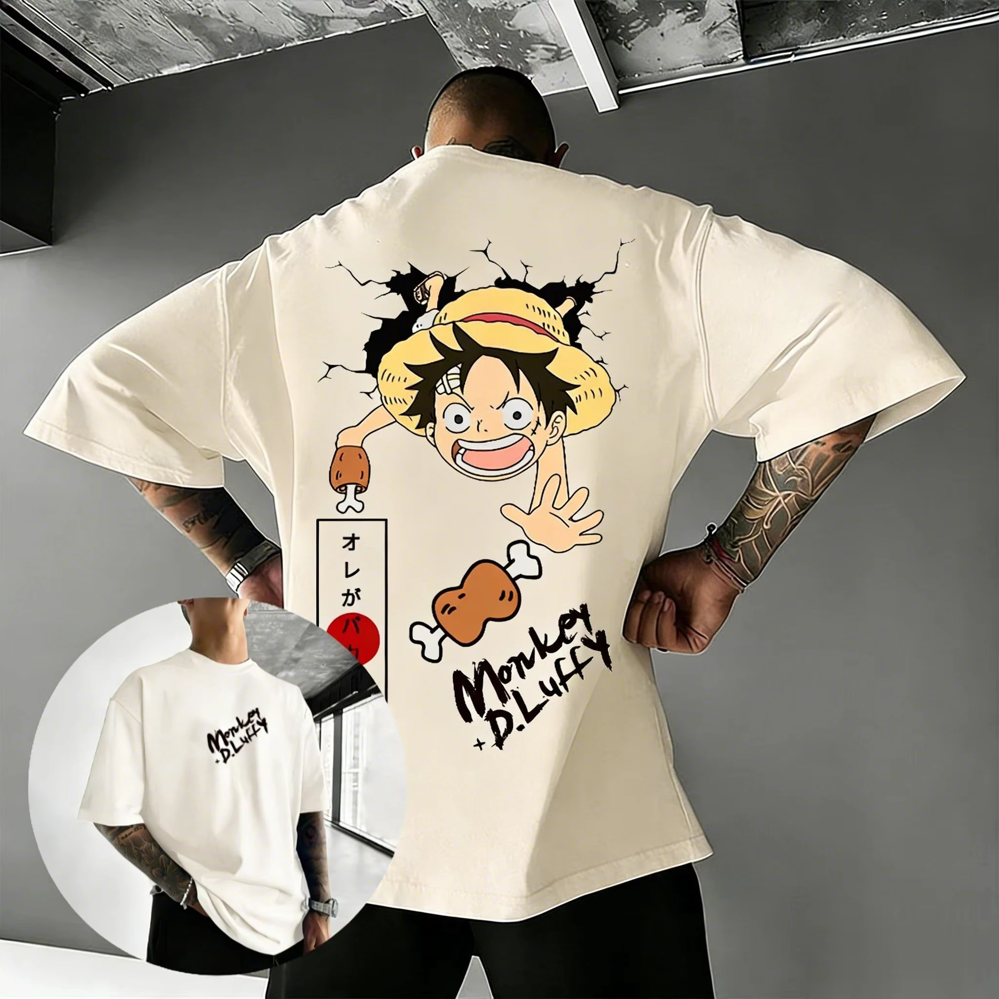 

2026 One Piece Luffy Anime Graphic T Shirt Man Women Cotton Short Sleeve Tee Streetwear 2026 Summer New Casual Y2k Clothes