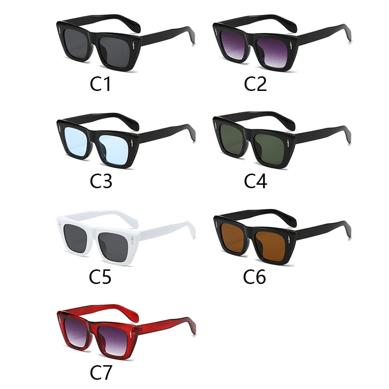 موضة مثير القط العين النظارات الشمسية النساء الرجال Vintage ظلال فاخرة القيادة الصيد نظارات شمسية سيدة رجل UV400 نظارات واقية #5