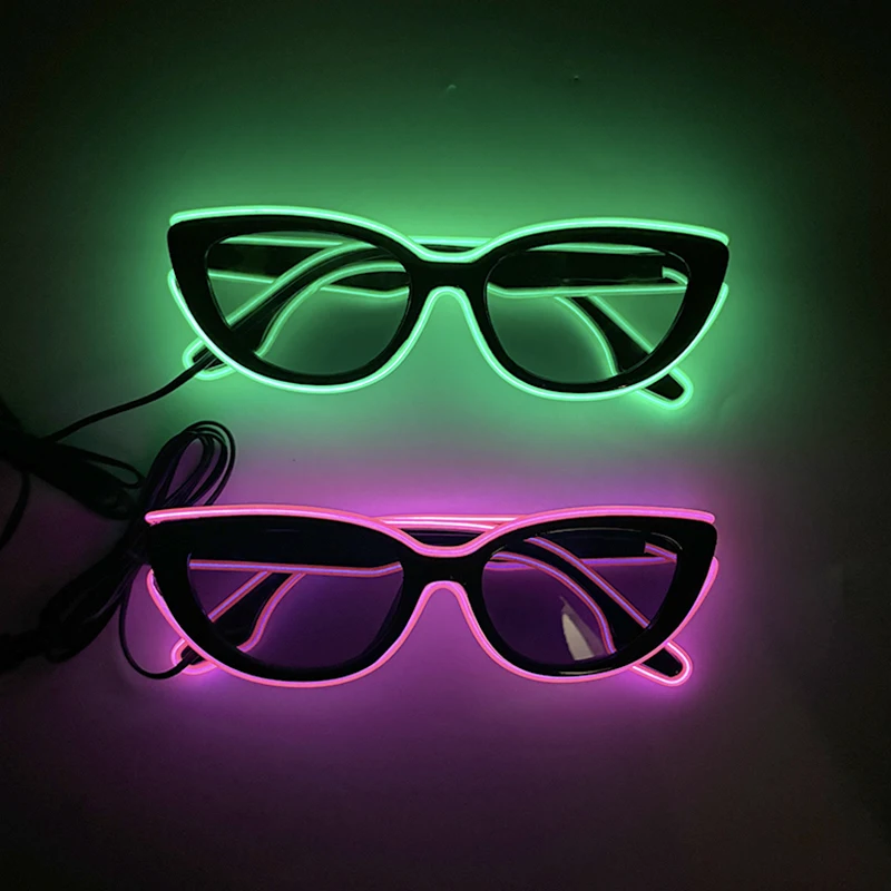 

Luminous Cat Eyes Sunglasses Concert Masquerade Neon Party CHRISTMA Party Favor Toy Creative Led Flashing Cat Toy Glasses