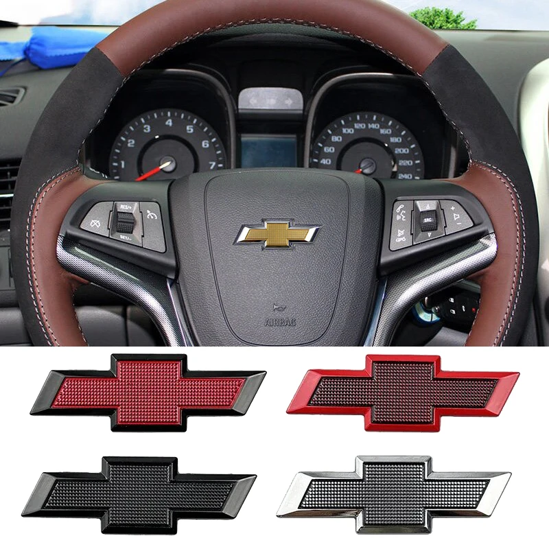 5.7 سنتيمتر سبيكة عجلة توجيه سيارة مركز ملصق شعار لشروليه أفيو كروز ماليبو كابتيفا أوبترا تراكس لاكيتي الشراع سيلفرادو