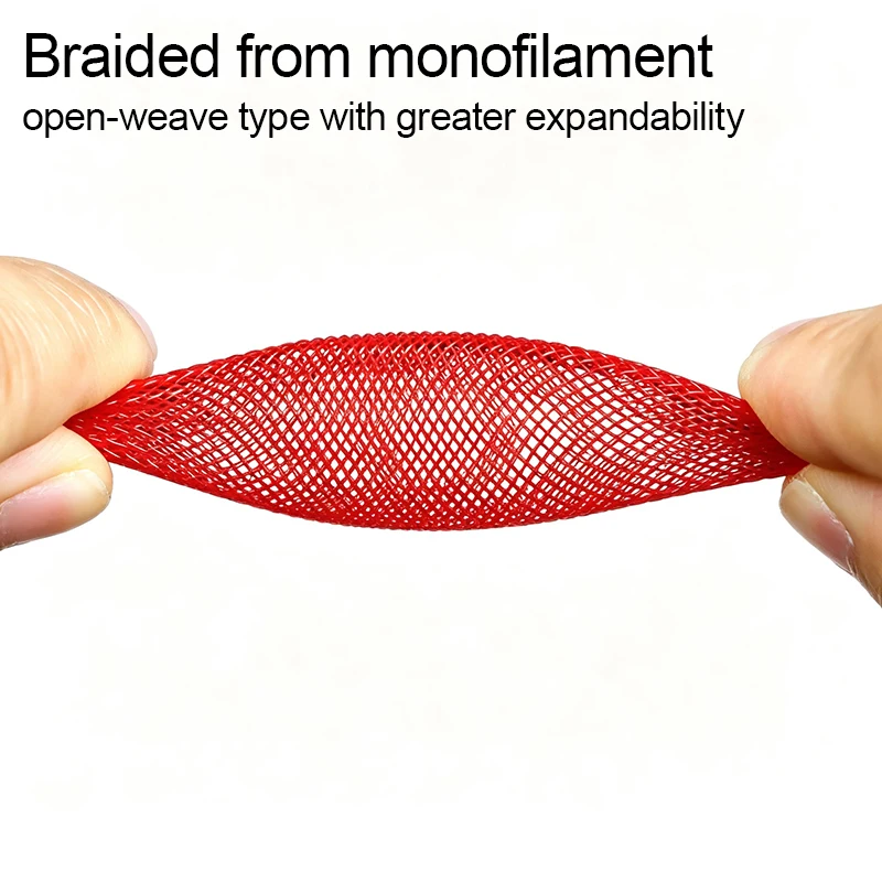 2/5/10m PET monofilament braided sleeving Size 3/4/6/8/10mm Nylon Braided Cable Sleeve USB Data Cable Sheath Protector Wire Wrap