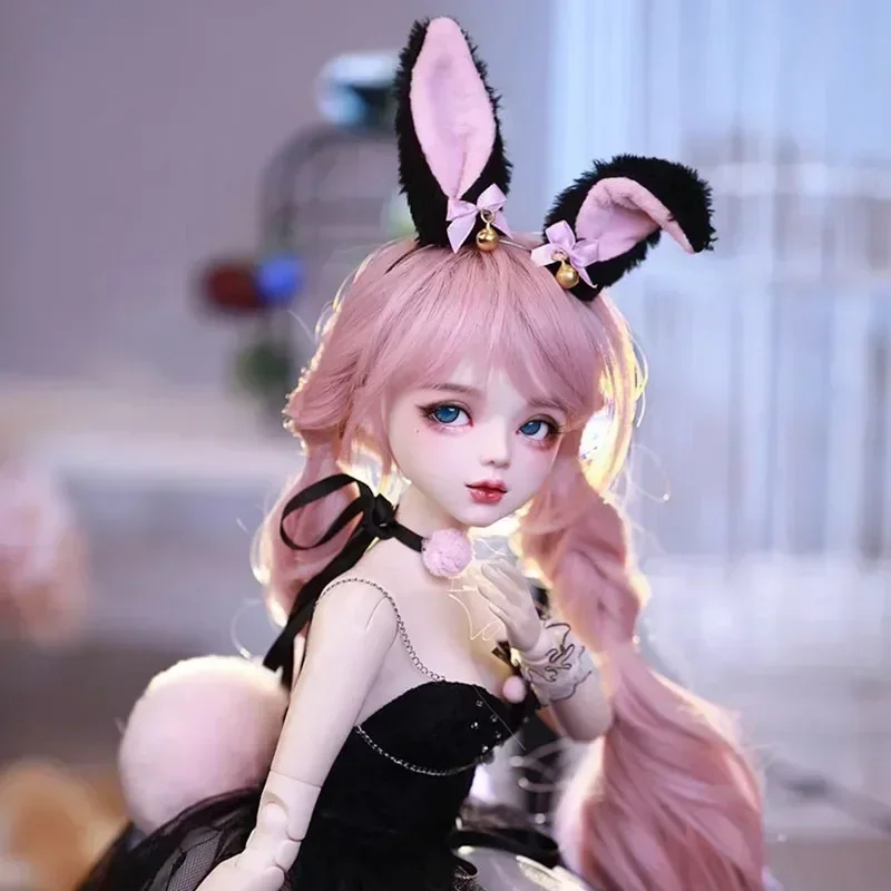 1/3 Bjd Doll Rabbit Designer Makeup Ball Jointed 60cm Body With Fashion Clothes Shoes Wig Handmade Collection Full Set Girl Gift