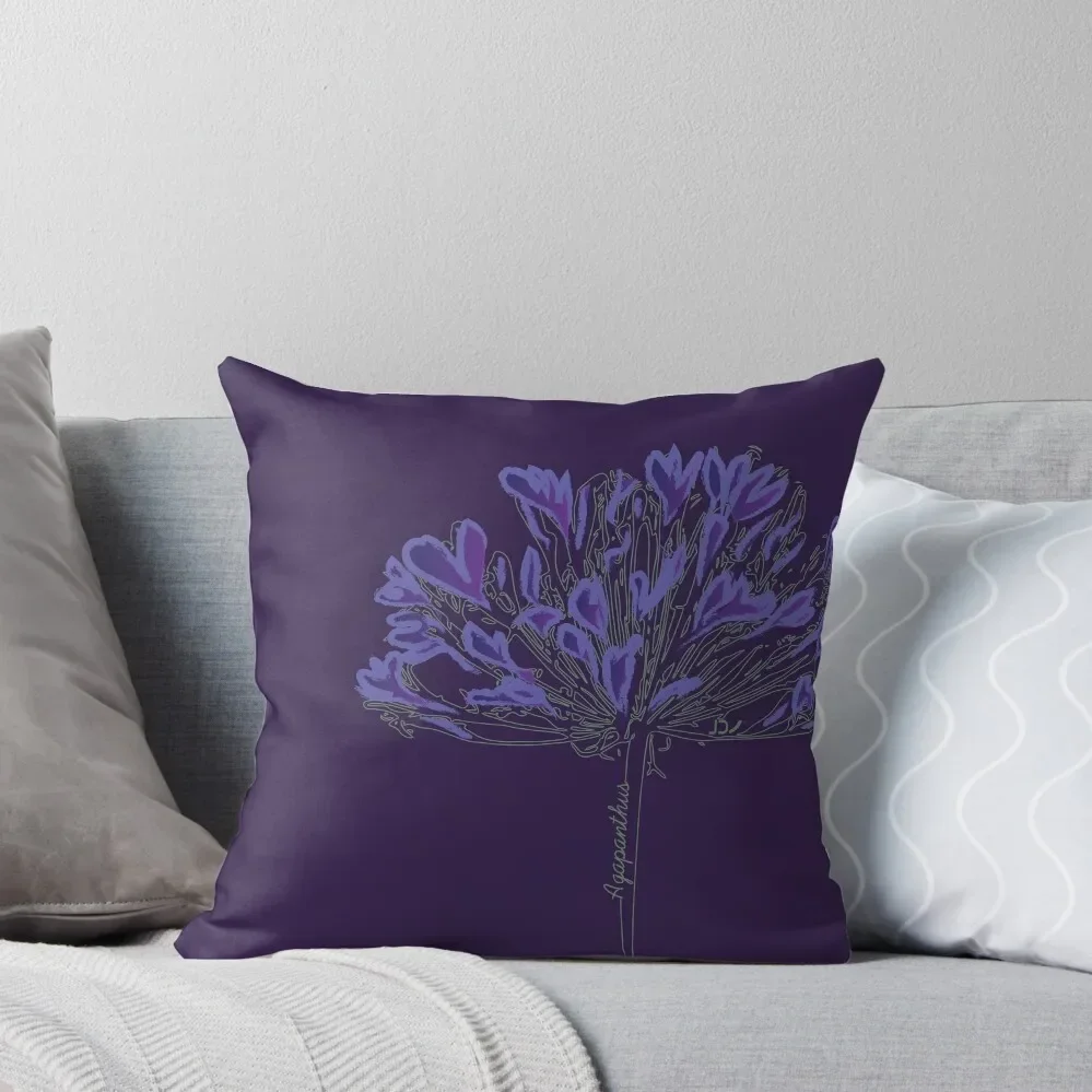 Agapanthus Throw Pillow Cushion Cover Set Sofa Covers For Living Room Sofa Cushions Pillow Cases Decorative pillow